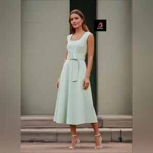 MARELLA Light Green BELTED Midi Dress MSRP$525